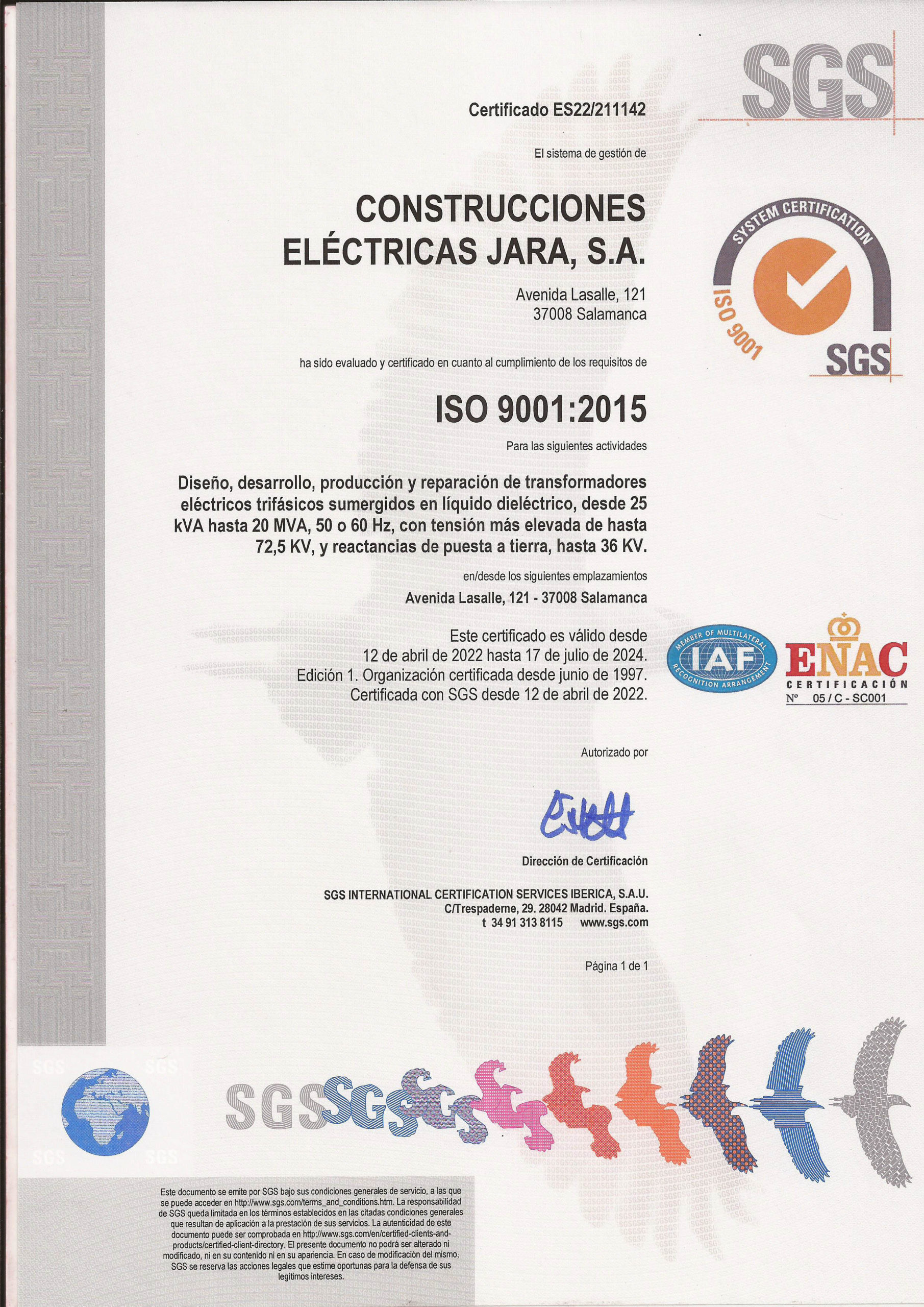 2022-04-12 Certificado ISO 9001_spanish hasta 2024